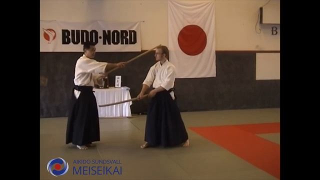 18 Aikido Jo Tai Ken Shomen Uchi Gokyo Shishiya Sensei Sundsvall, 2002