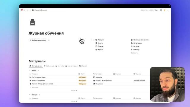 Как я организовал свою жизнь в Notion за год: личная систе
