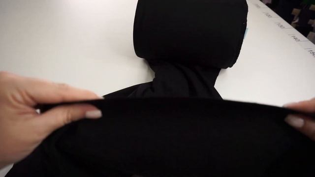 Трикотаж резинка рибана черная плотная Артикул: nero