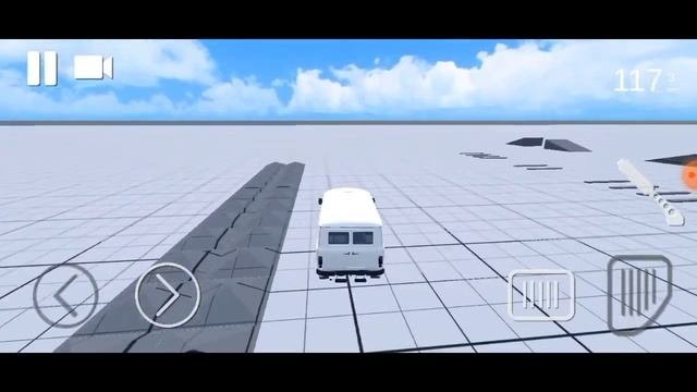 уничтожаю машины в игре Russian Car Crash Simulator