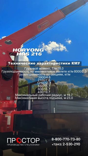 КАМАЗ 65115 БОРТОВОЙ С КМУ HORYONG HRS 216