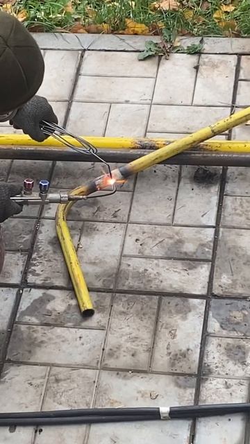 Сварка газовый трубы