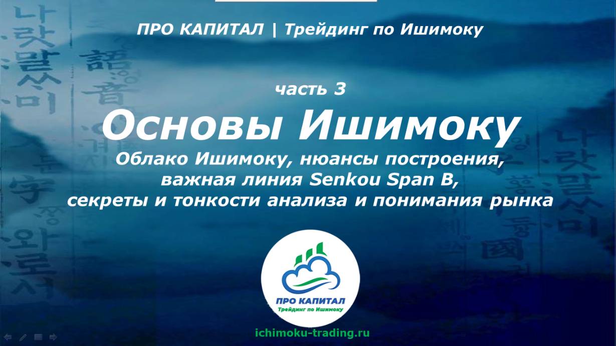 Основы Ichimoku Kinko Hyo (Облако Ишимоку) курс, Построение облака, секреты использования 3 часть