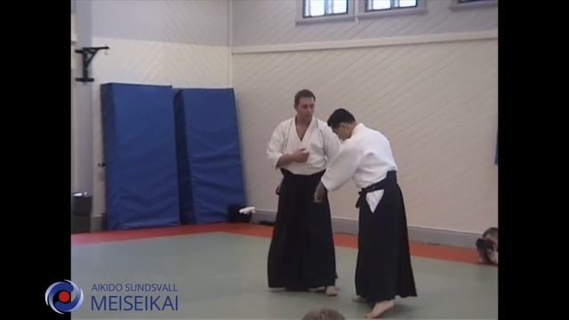 26 Aikido Gyaku Hanmi Zempo Gedan Nikyo Shishiya Sensei Sandviken 2003