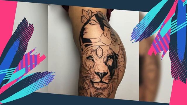 Tattoo 2022g#Татуировки на теле #Лев#👑#