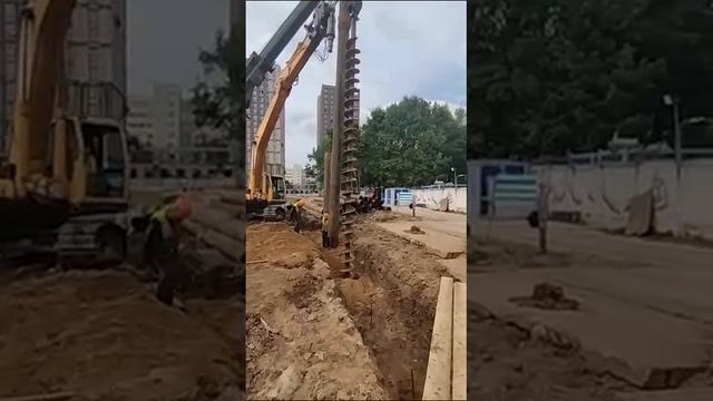 Устройство шпунтового ограждения 📞 +7 (985) 185-77-77 Услуги бурения.