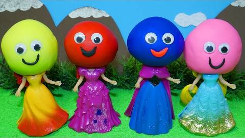 Учим цвета Поем песню Семья пальчиков Развивающее видео Для детей Пластилин Плей до Принцессы Диснея