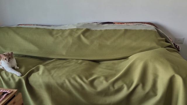 Купила ткань и буду шить чехол для дивана