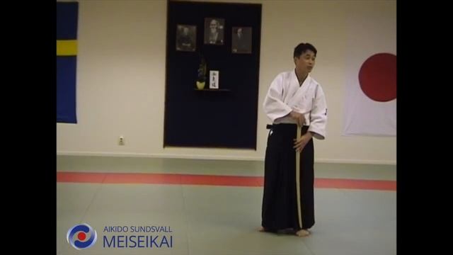 26 Aikido Ken Tai Ken Gyaku Hanmi Zempo Gedan Kuzushi Ikkyo Shishiya Sensei Sundsvall, 2001