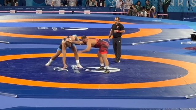 Гено Петриашвили-Хусейн Заре финал ОИ в Париже. #Georgia #ir