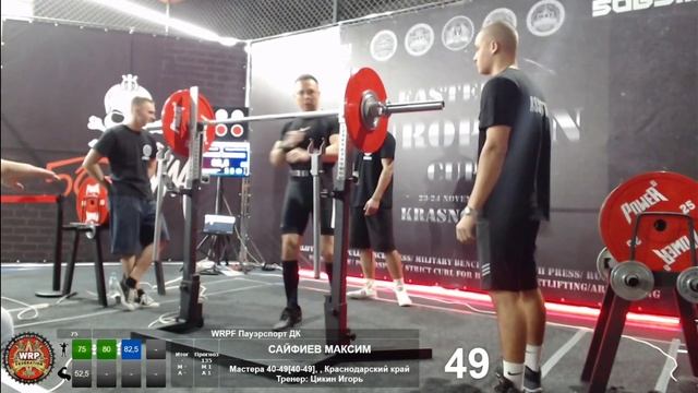 WRPF Пауэрспорт (армейский жим стоя) ДК 82.5 кг вк 75 кг 23.11.20