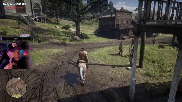 Прохождение "RDR2" #2!  Глава Вторая! Учимся убирать за конем!