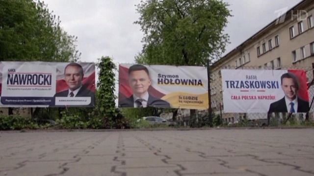 В Польше тоже прошли выборы президента, первый тур. Во второй, который пройдет 1 июня, вышел кандида