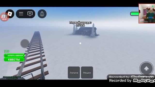 играю в морозные рельсы в роблоксе