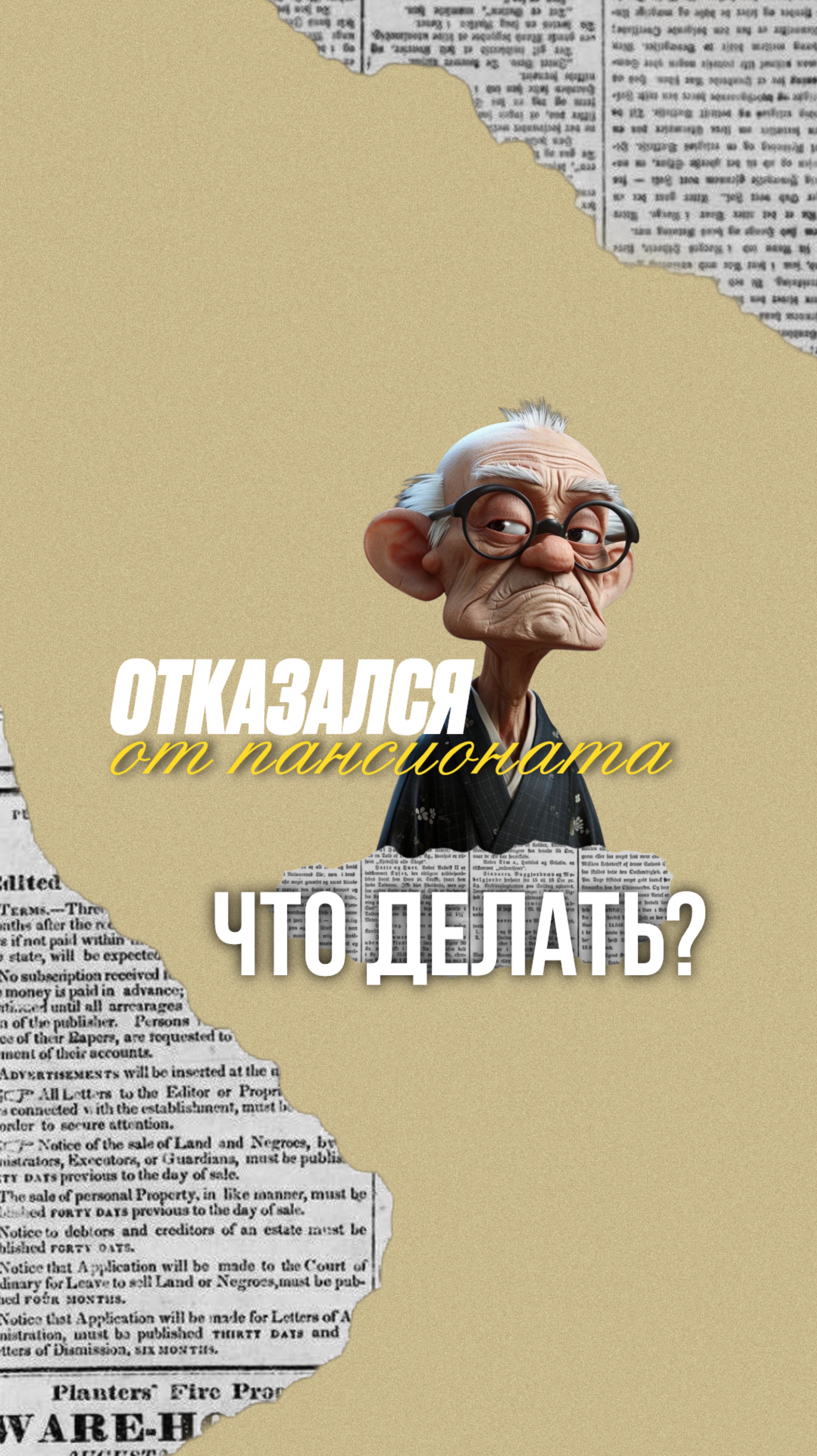 Кейс, когда пожилой человек отказывается от помощи, мол, он еще не старый и ему не нужен пансионат.
