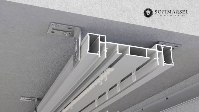 09-10 Гардина двухрядная «Slim» с подсветкой 12 мм
