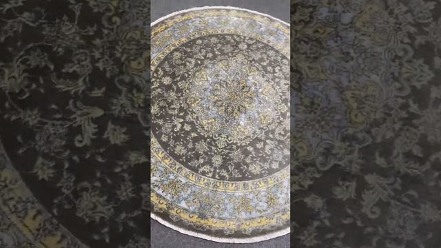 Круглый ковер Фаравахар 150х150 см шерсть и шелк