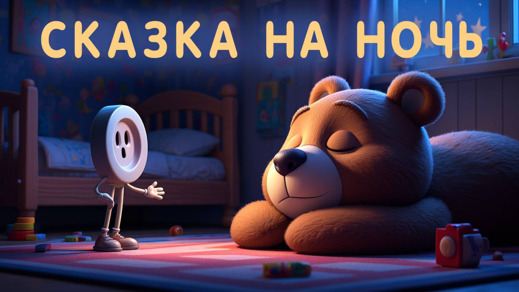Детская сказка на ночь. Пуговка путешественница. Детские сказки.