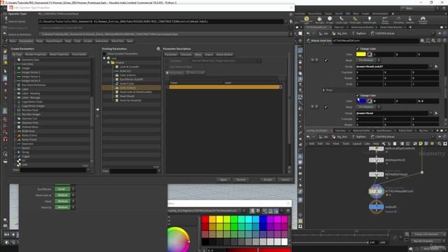 6. Конвертация Houdini 19: Локальные элементы управления.