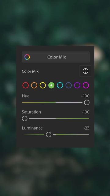Forest Frost Green Look - Lightroom Mobile Tutorial #shorts