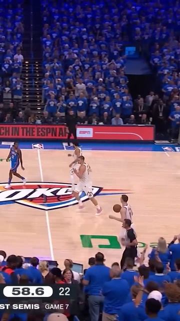 The OKC fans are loving the defense