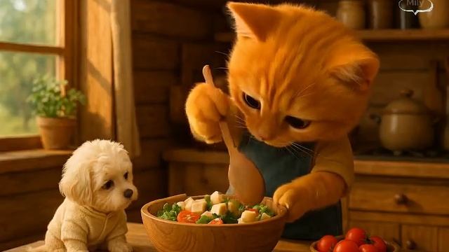 The Cat and Puppy _ A New Beginning of Friendship