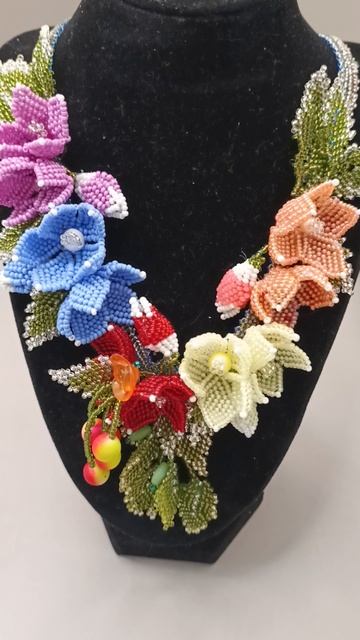 Моё цветочное колье "Цветущая сакура"