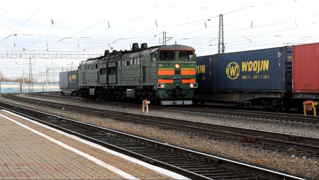 Тепловоз 2ТЭ10У-0250. Резервом. Звук 10Д100.