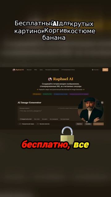 Бесплатный AI для крутых картинок: Корги в костюме банана 🚀