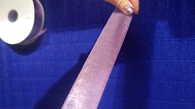 Видеообзор: лента органза с переливом."ДекорЛента"