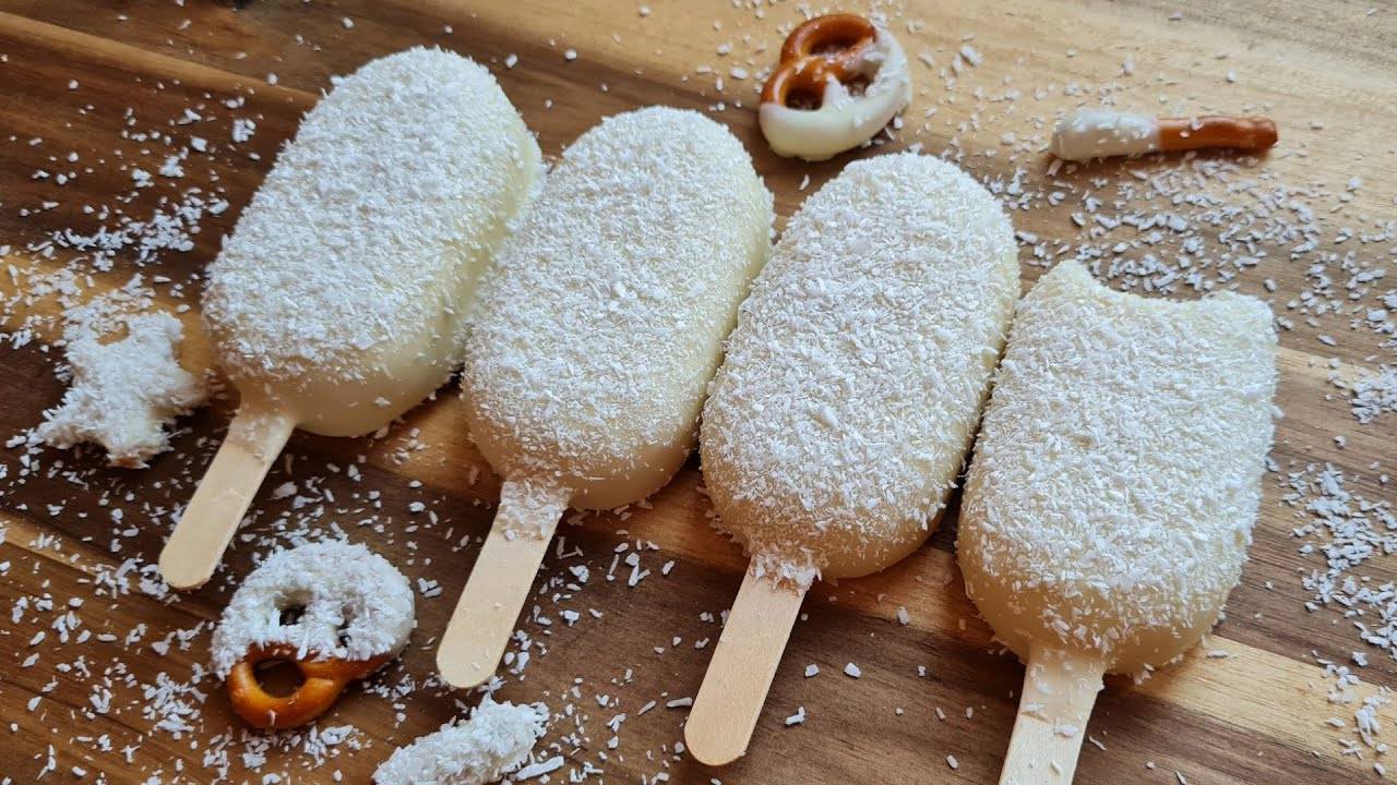 ЭСКИМОШКИ из бисквита РАФАЭЛЛО 🥥🏝 Пирожное кейк попс на палочке. Простой рецепт