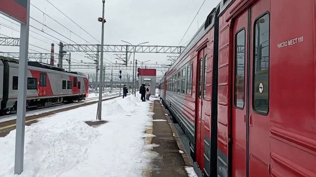 5 апреля 2024 г. Электропоезд эт2м-099 Сообщением Шапки-Сан