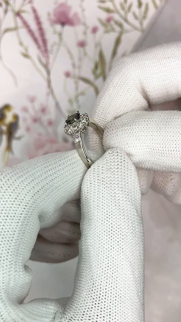 Кольцо с александритом и бриллиантами, арт: К9299