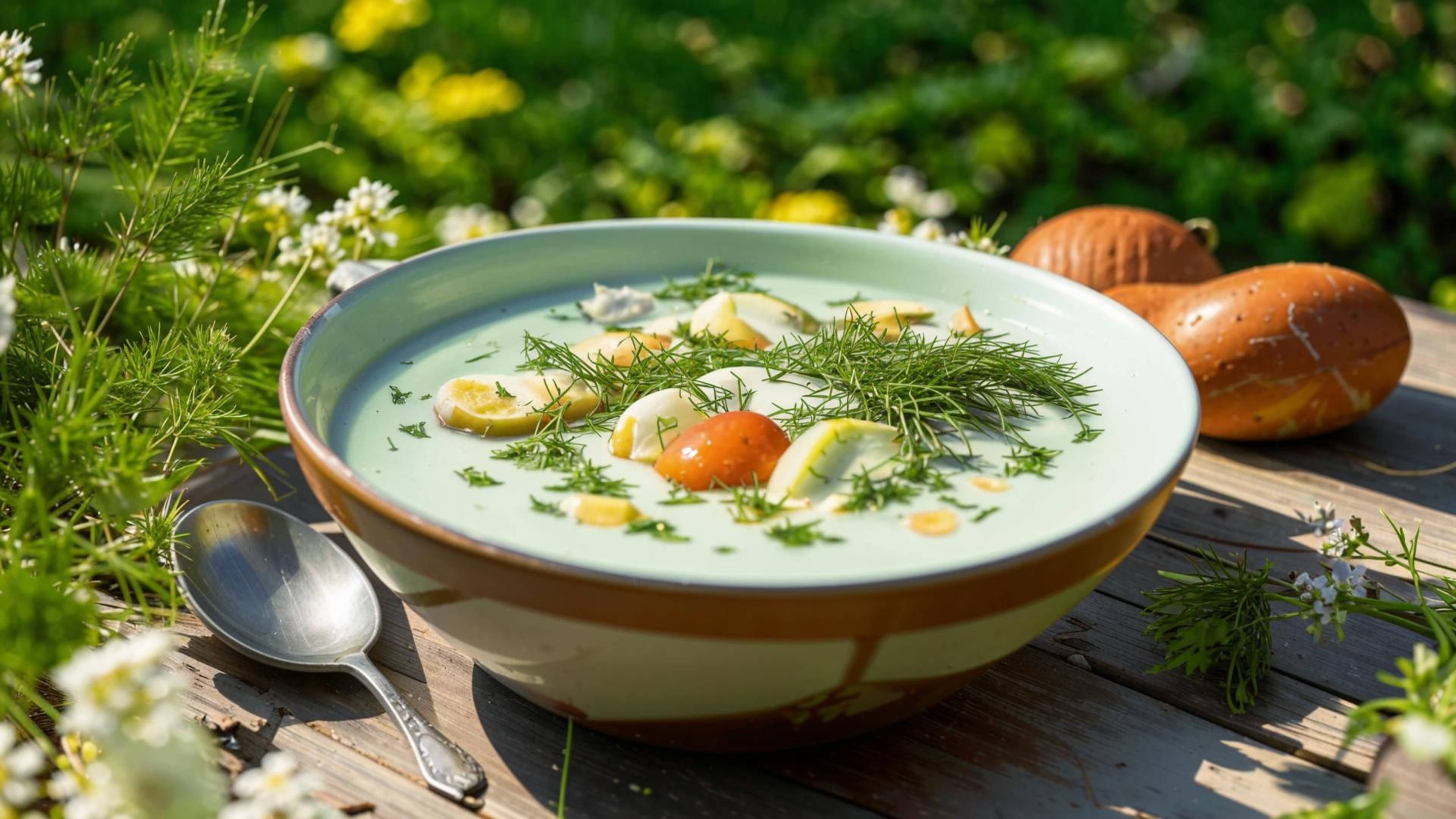 🥗 "Прохладное лето с классической русской окрошкой! Легкий, освежающий и полезный 🌬️"