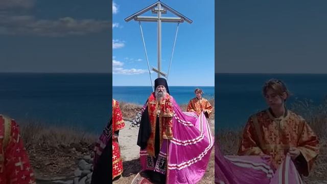 Слово владыки Гурия после чина освящения Поклонного креста на одной из вершин бухты Зеркальная