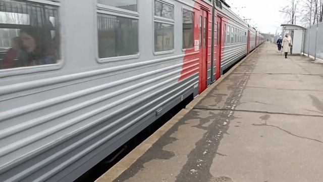 2 марта 2024 Электропоезд эт2м-128 Сообщением Шапки-Санкт-?