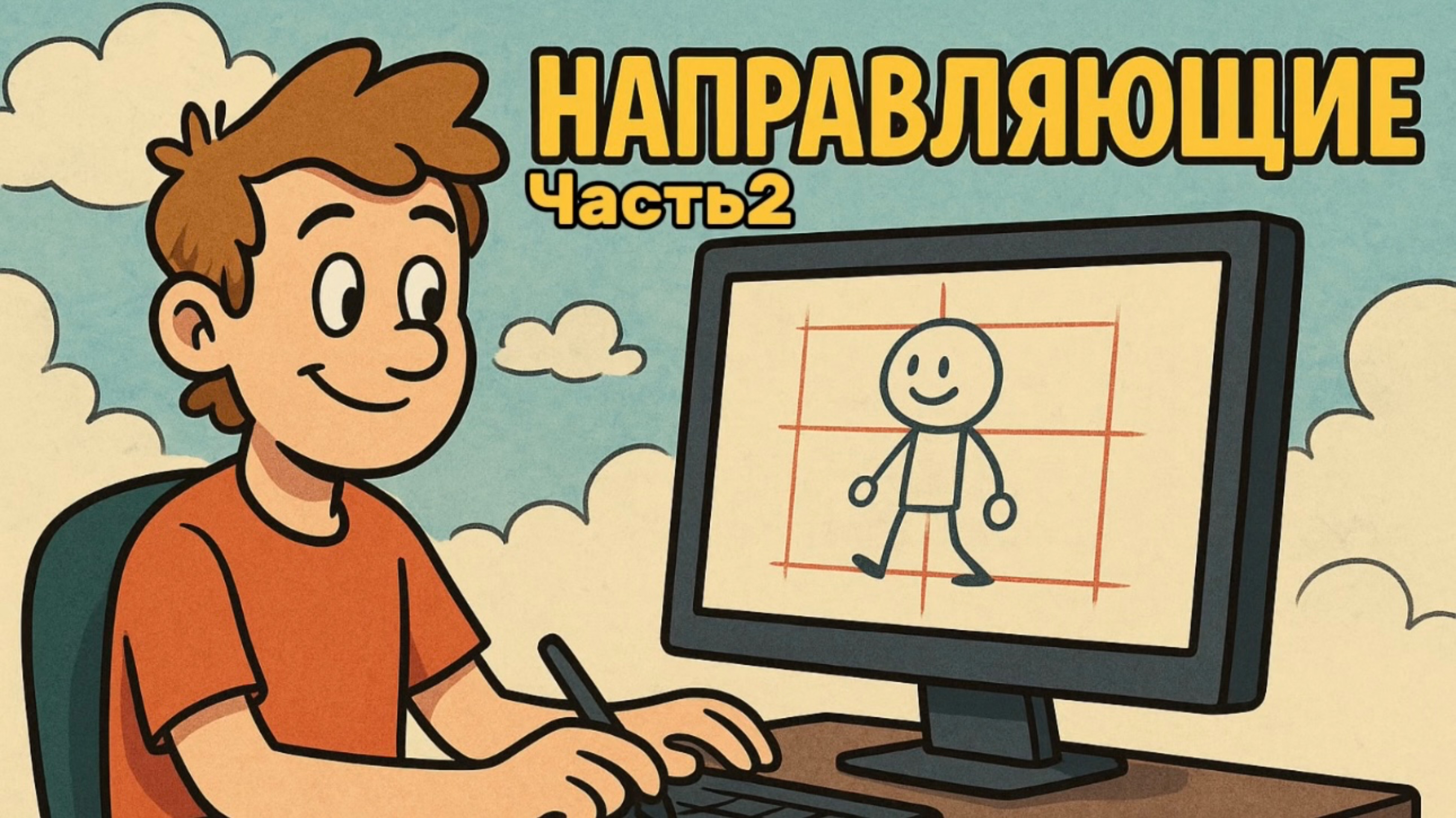 Часть 2 направляющие!! Обучение 2д анимации в room boom harmony