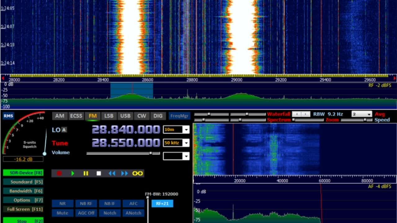Демонстрация работы. Слушаем SDR радио на FM.