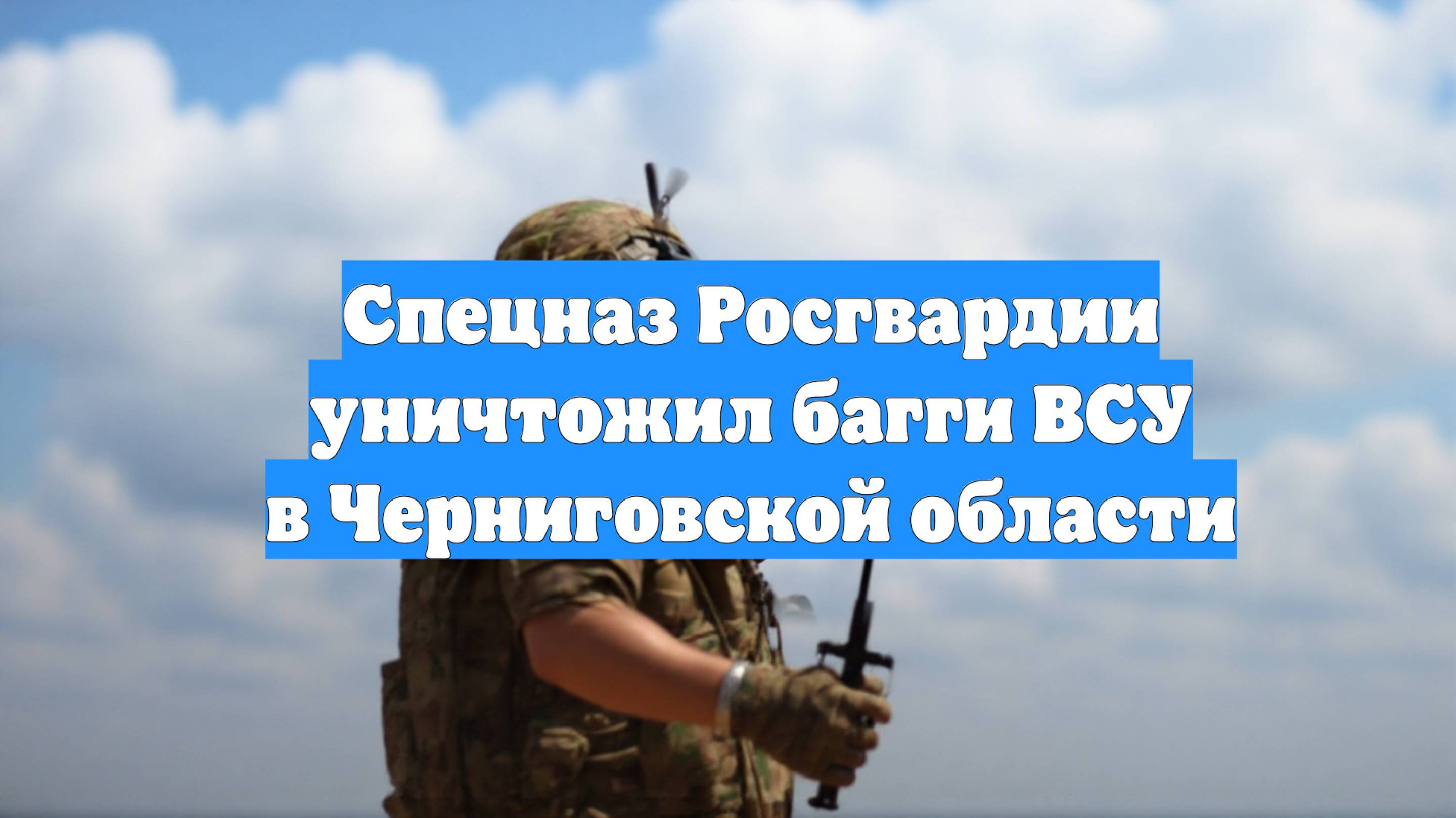Спецназ Росгвардии уничтожил багги ВСУ в Черниговской области