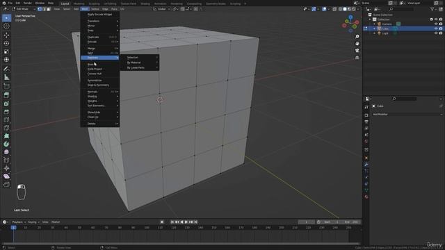 40- Overview of Add and Mesh menus