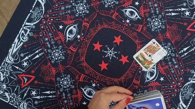 АСМР 💫 СКАТЕРТЬ ДЛЯ АЛТАРЯ И ГАДАНИЯ ЗВЕЗДА МАГА @blacktr