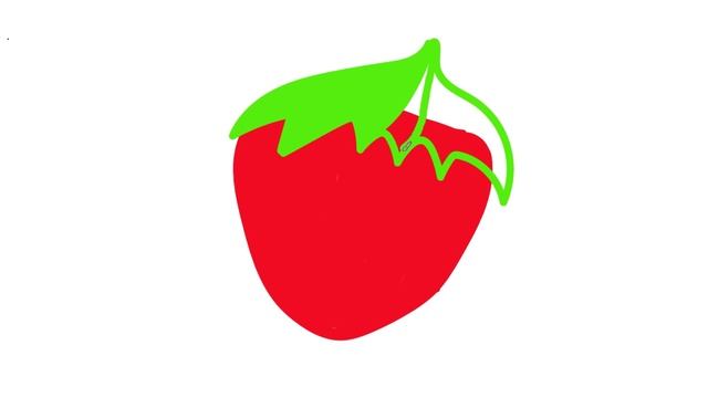 Рисуем клубнику часть 032