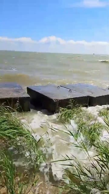 Погода в Таганроге, Азовское море штормит. 19.05.2025 г.