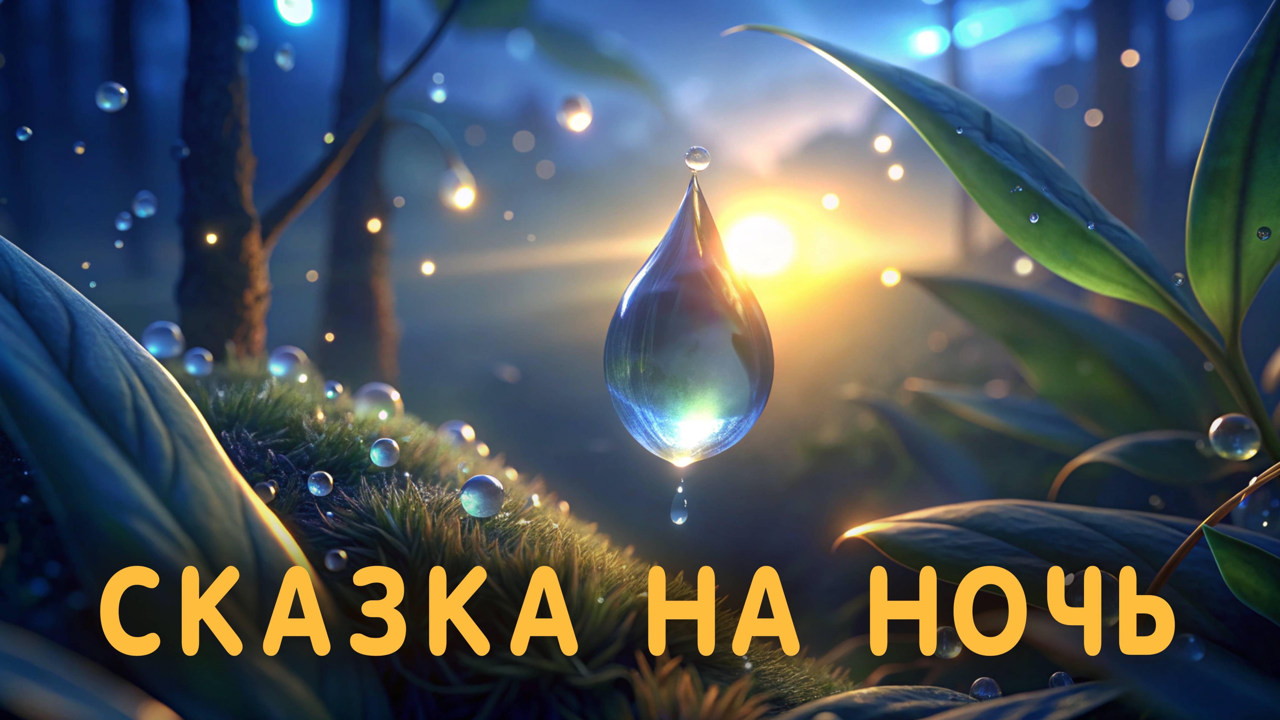 Сказка на ночь для детей - КАПЕЛЬКА РОСЫ. Детские сказки