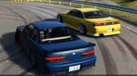 Парный дрифт Nissan S13. Assetto corsa