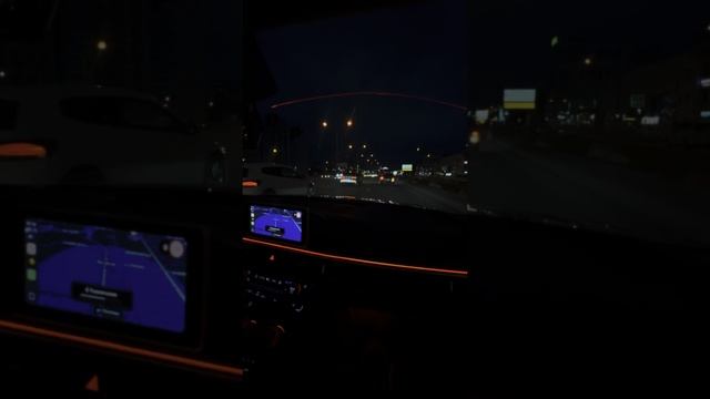 Cars in Samara at night