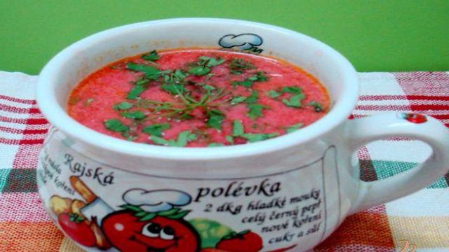 Борщ, который пьют из чашки