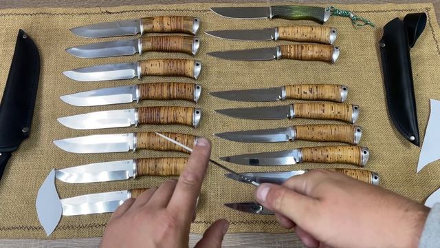 Выставка ножей,рукоятки из бересты !!! 
Ножи из стали vg10