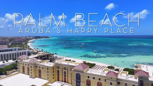 PALM BEACH - ARUBA IN 4K DRONE FOOTAGE (ULTRA HD - Caribbean Beach Paradise Landscapes UHD