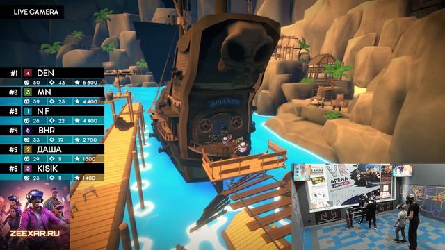 Запись игры/онлайн стрима от 17.05.25 г./День Рождения/ VR приключение пиратский корабль / 6 игроков